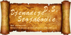 Đenadije Stojaković vizit kartica
